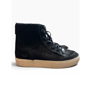 UGG Nuray High Top Sneakers in black suede